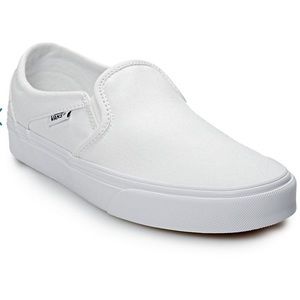 Vans Authentic Canvas Asher Skate Shoes White
